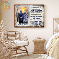 Thumbnail for Custom Poster Prints Navy Veteran Family Old Couple When We Get Personalized Wall Art for Couple - Premium Poster