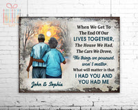 Thumbnail for Custom Poster Prints Africa Family Old Couple When We Get Personalized Wall Art for Couple - Premium Poster