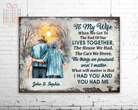 Thumbnail for Custom Poster Prints Family Old Couple To My Wife Personalized Wall Art for Wife - Premium Poster