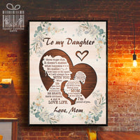Thumbnail for Custom Poster Prints To My Daughter from Mom Personalized Wall Art for Daughter - Premium Poster