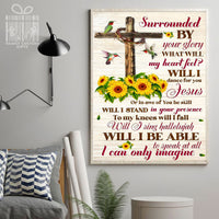 Thumbnail for Custom Poster Prints Jesus Cross I Can Only Imagine Wall Art - Premium Poster