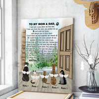 Thumbnail for Personalized Custom Dog Memorial Gifts Canvas Print Waiting At The Door