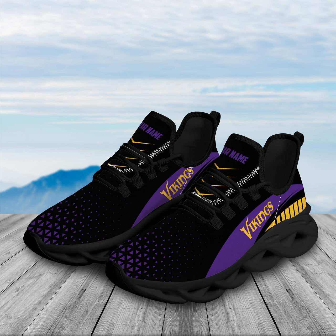 Minnesota Vikings Custom Personalized Max Soul Sneakers Running Sport Shoes for Men Women