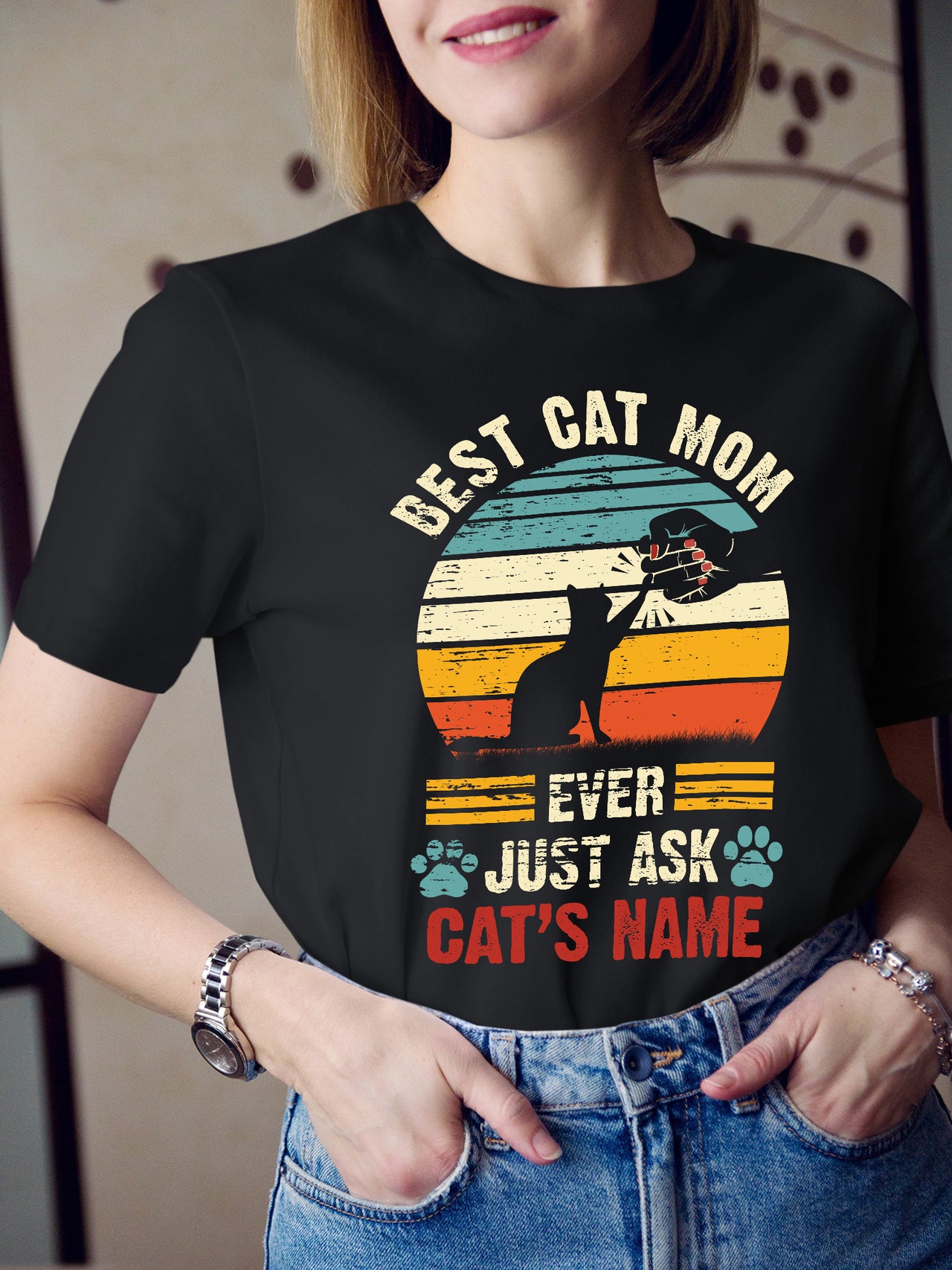 Personalized Name Best Cat Mom Ever Just Ask Kitten Shirt For Mom Mommy Mummy Woman Mother Day