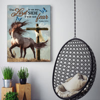Thumbnail for The Lord Is On My Side I Will Not Fear Canvas Print Wall Art for Boy Girl Men Women Horse Personalized Canvas Art