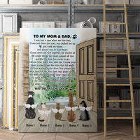 Thumbnail for Personalized Custom Dog Memorial Gifts Canvas Print Waiting At The Door