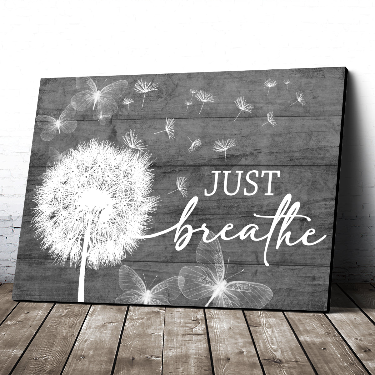 Custom Poster Prints Wall Art Just Breathe Personalized Gifts Wall Decor - Gift for Family