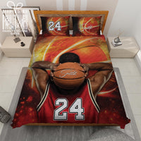 Thumbnail for Custom Quilt Sets for Kids Teens Adult Basketball Player Personalized Quilt Bedding for Boy Men