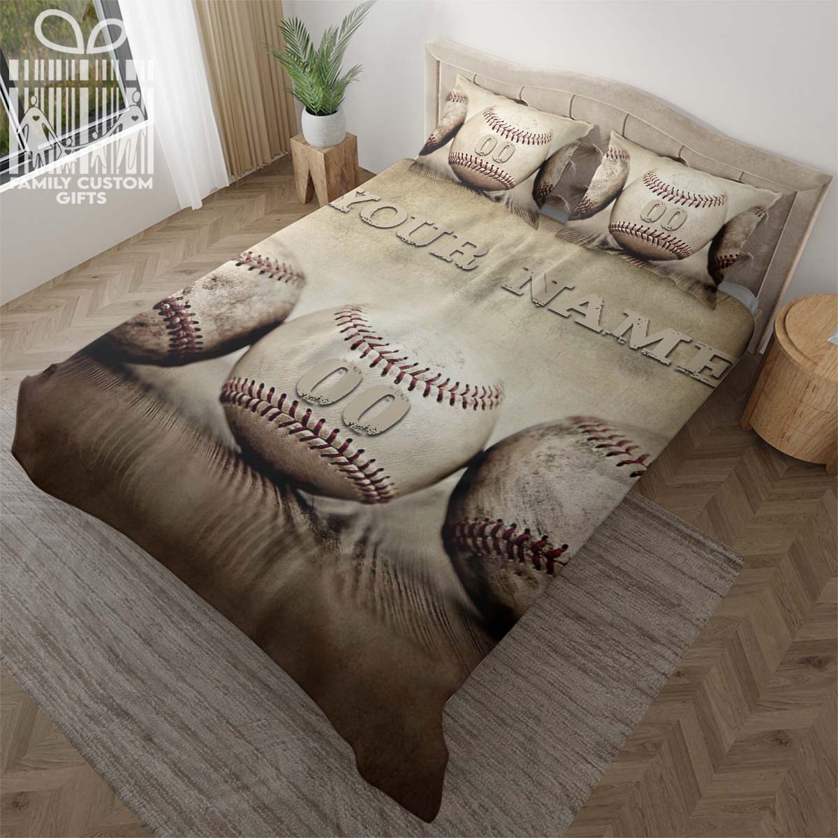 Vintage baseball comforter sale