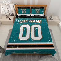 Thumbnail for Custom Quilt Sets San Jose Jersey Personalized Ice hockey Premium Quilt Bedding for Men Women