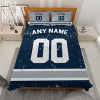 Thumbnail for Custom Quilt Sets Dallas Jersey Personalized Football Premium Quilt Bedding for Men Women