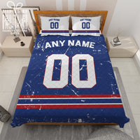 Thumbnail for Custom Quilt Sets New York Jersey Personalized Football Premium Quilt Bedding for Men Women