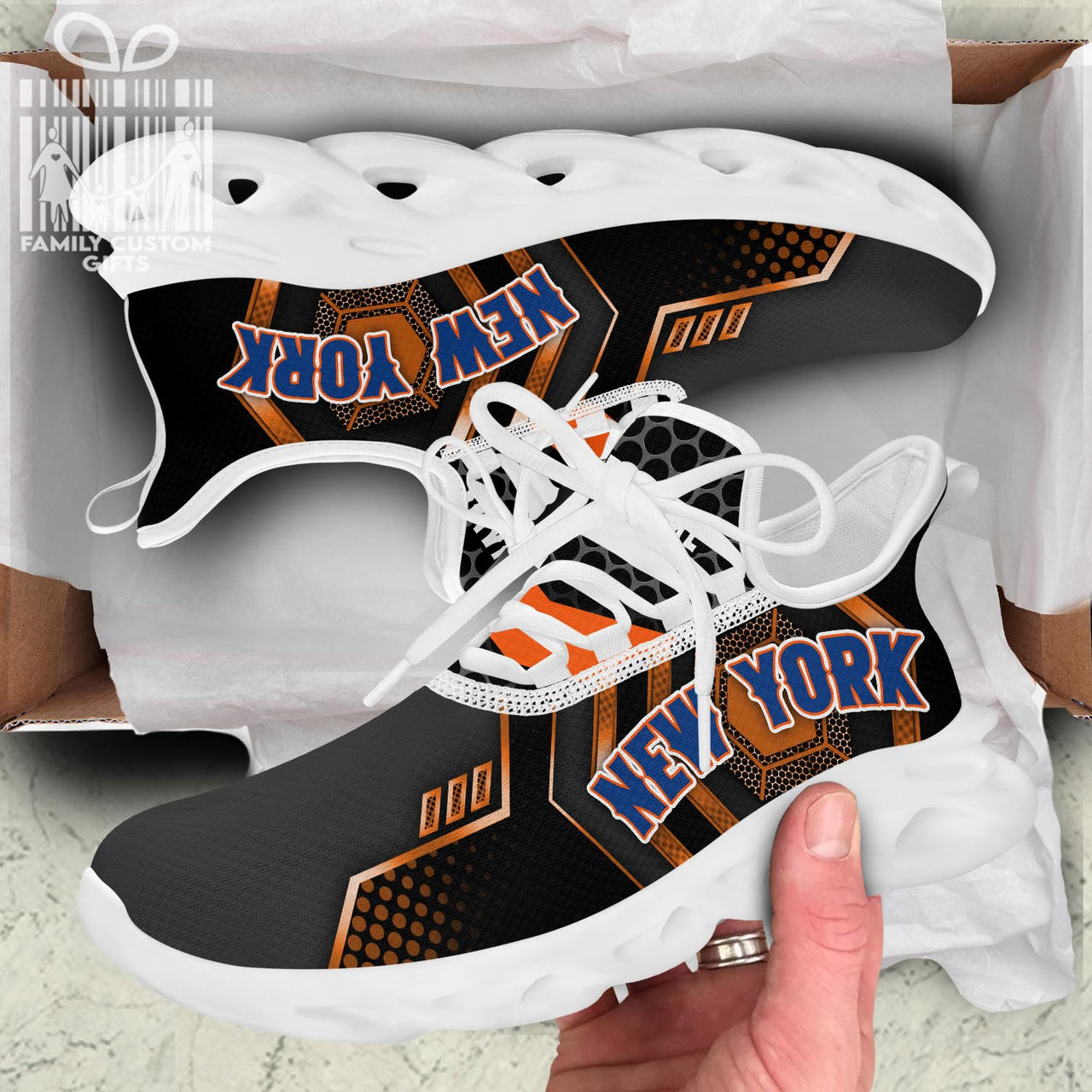New York Blue 03 Personalized Max Soul Sneakers Running Sport Shoes for Men Women
