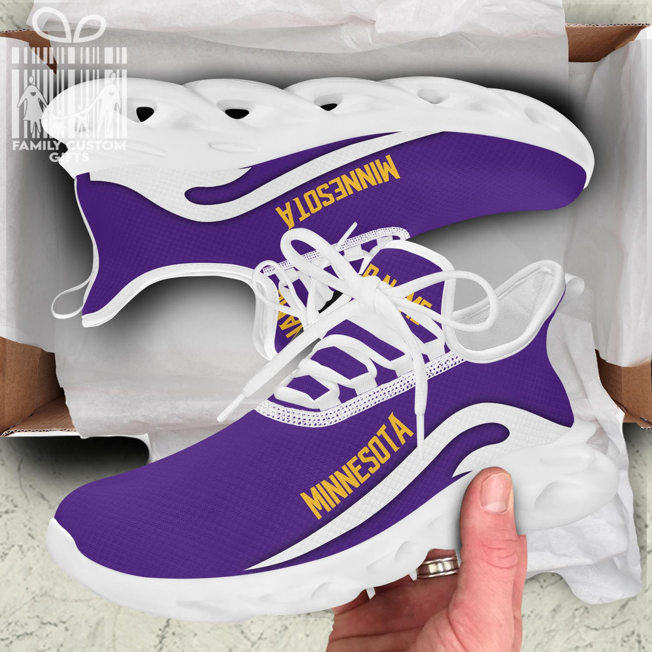 Minnesota Viking Personalized Max Soul Sneakers Running Sport Shoes for Men Women