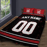 Thumbnail for Custom Quilt Sets Atlanta Jersey Personalized Football Premium Quilt Bedding for Men Women