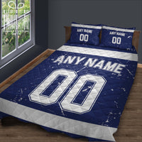 Thumbnail for Custom Quilt Sets Tampa Bay Jersey Personalized Ice hockey Premium Quilt Bedding for Men Women