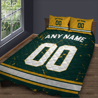 Thumbnail for Custom Quilt Sets Green Bay Jersey Personalized Football Premium Quilt Bedding for Men Women