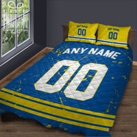 Thumbnail for Custom Quilt Sets Los Angeles Jersey Personalized Football Premium Quilt Bedding for Men Women