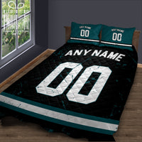 Thumbnail for Custom Quilt Sets Philadelphia Jersey Personalized Football Premium Quilt Bedding for Men Women