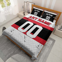 Thumbnail for Custom Quilt Sets Ottawa Jersey Personalized Ice hockey Premium Quilt Bedding for Men Women