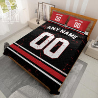 Thumbnail for Custom Quilt Sets Atlanta Jersey Personalized Football Premium Quilt Bedding for Men Women