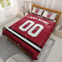 Thumbnail for Custom Quilt Sets Tampa Bay Jersey Personalized Football Premium Quilt Bedding for Men Women