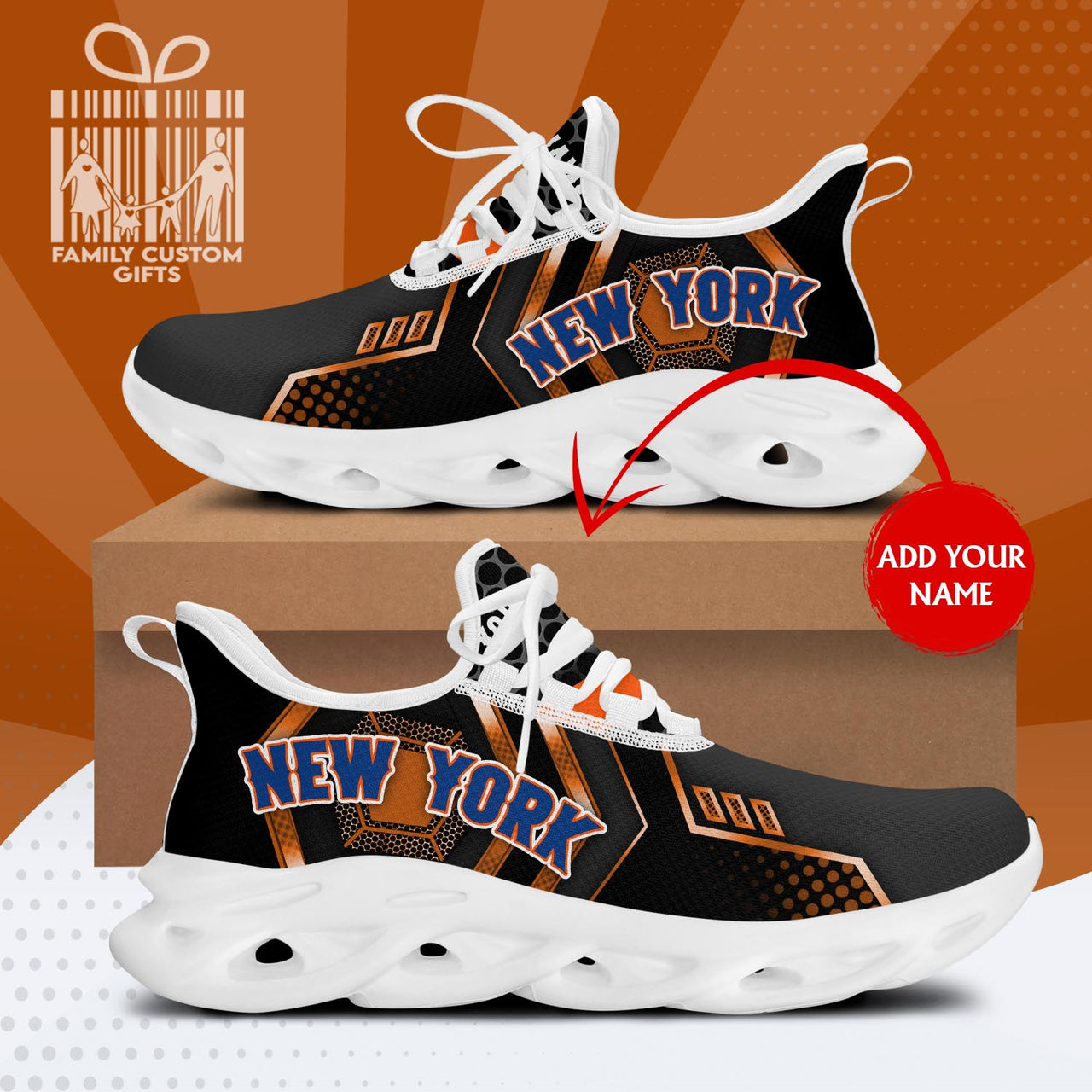 New York Blue 03 Personalized Max Soul Sneakers Running Sport Shoes for Men Women