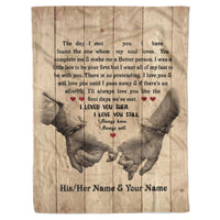 Thumbnail for Personalized Custom Blanket The Day I Met You Fleece Blanket Gift For Couple Man Woman Wife Husband Valentine day