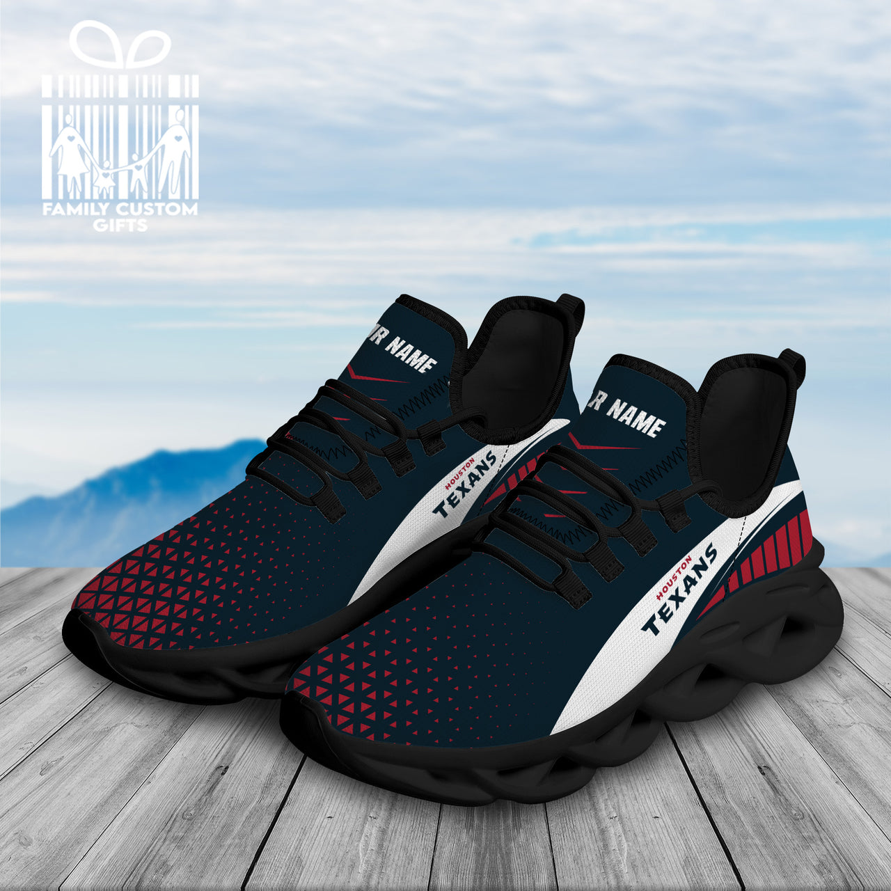 Houston Texans Custom Personalized Max Soul Sneakers Running Sport Shoes for Men Women