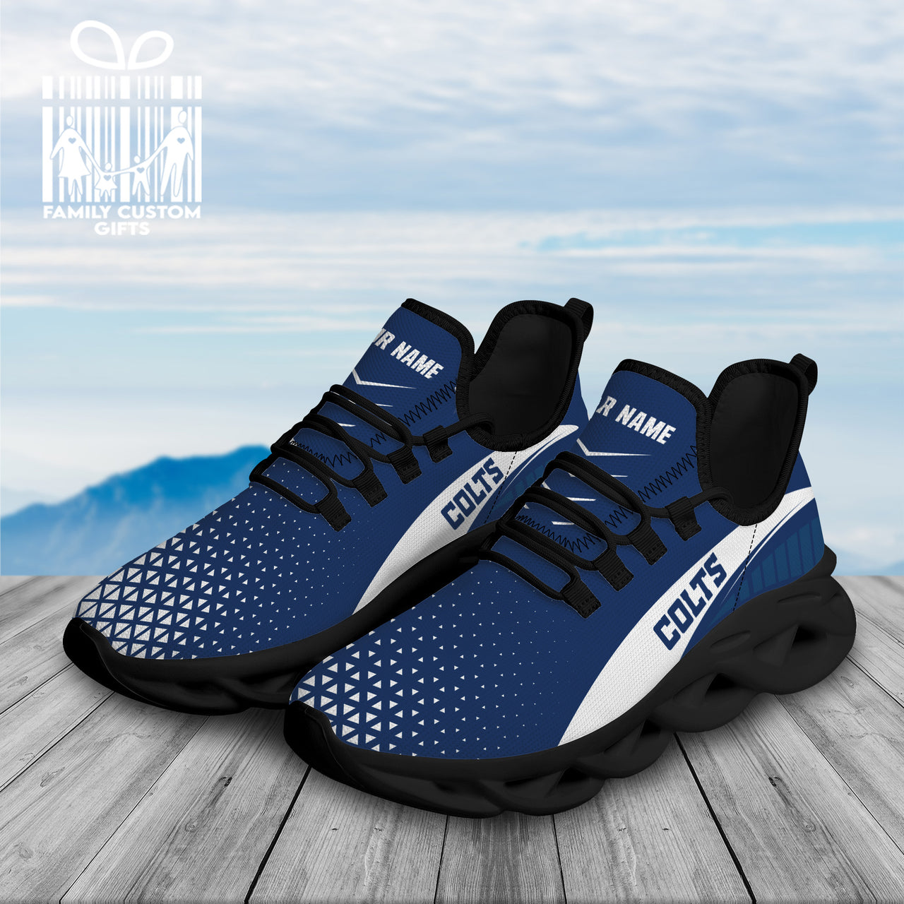 Indianapolis Colts Custom Personalized Max Soul Sneakers Running Sport Shoes for Men Women