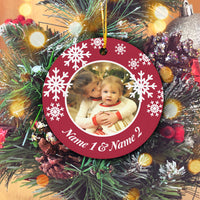 Thumbnail for Custom Photo Family Ornament Personalized Christmas Premium Ceramic Ornaments Sets for Christmas Tree