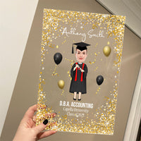 Thumbnail for Graduation Appreciation (Photo Inserted) Acrylic Plaque Personalized Custom Name Gift For Graduate Students, Daughter, Son