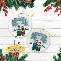 Thumbnail for Husband And Wife Camping Partners For Life Personalized Christmas Premium Ceramic Ornaments Sets