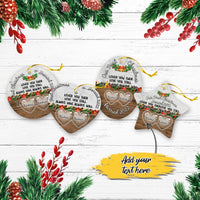 Thumbnail for Our First Christmas Married as Mr and Mrs Personalized Christmas Premium Ceramic Ornaments Sets