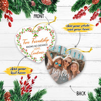 Thumbnail for To My Best Friend Besties Personalized Christmas Premium Ceramic Ornaments Sets for Christmas Tree