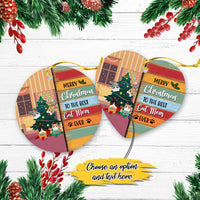 Thumbnail for Best Cat Mom Ever Merry Christmas Personalized Christmas Premium Ceramic Ornaments Sets for Christmas Tree