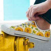 Thumbnail for Sunflower Style 02 Low Cut Canvas Shoes for Men Women 3D Prints Fashion Sneakers Custom Shoes