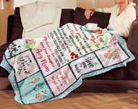Thumbnail for Personalized Custom Daughter Name to My Mother in Law Appreciation Fleece Sherpa Blanket Gift For Woman Mother day