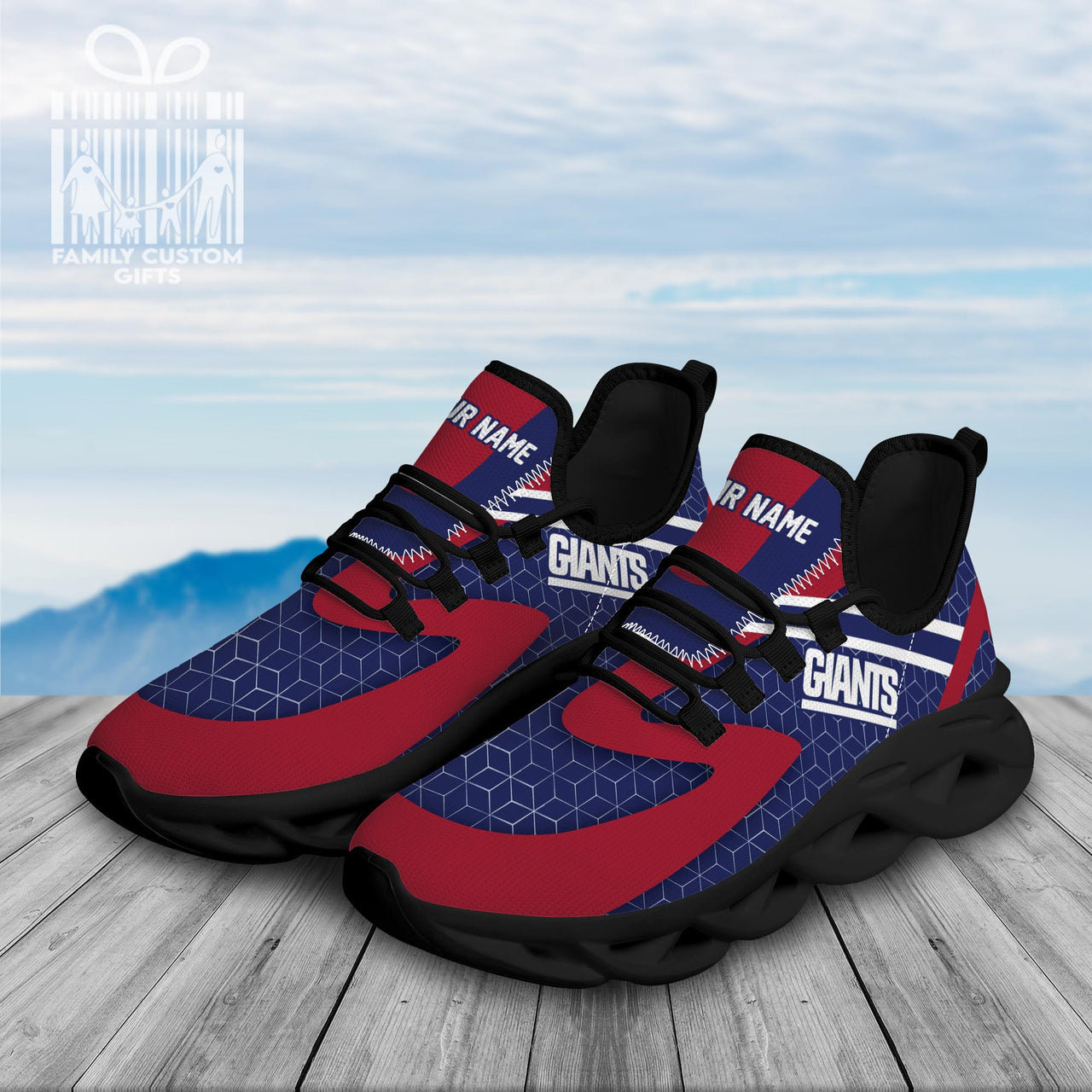 New York Giants Custom Personalized Max Soul Sneakers Running Sport Shoes for Men Women