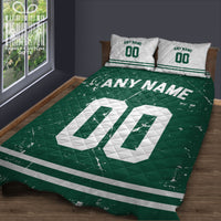 Thumbnail for Custom Quilt Sets New York Jersey Personalized Football Premium Quilt Bedding for Men Women