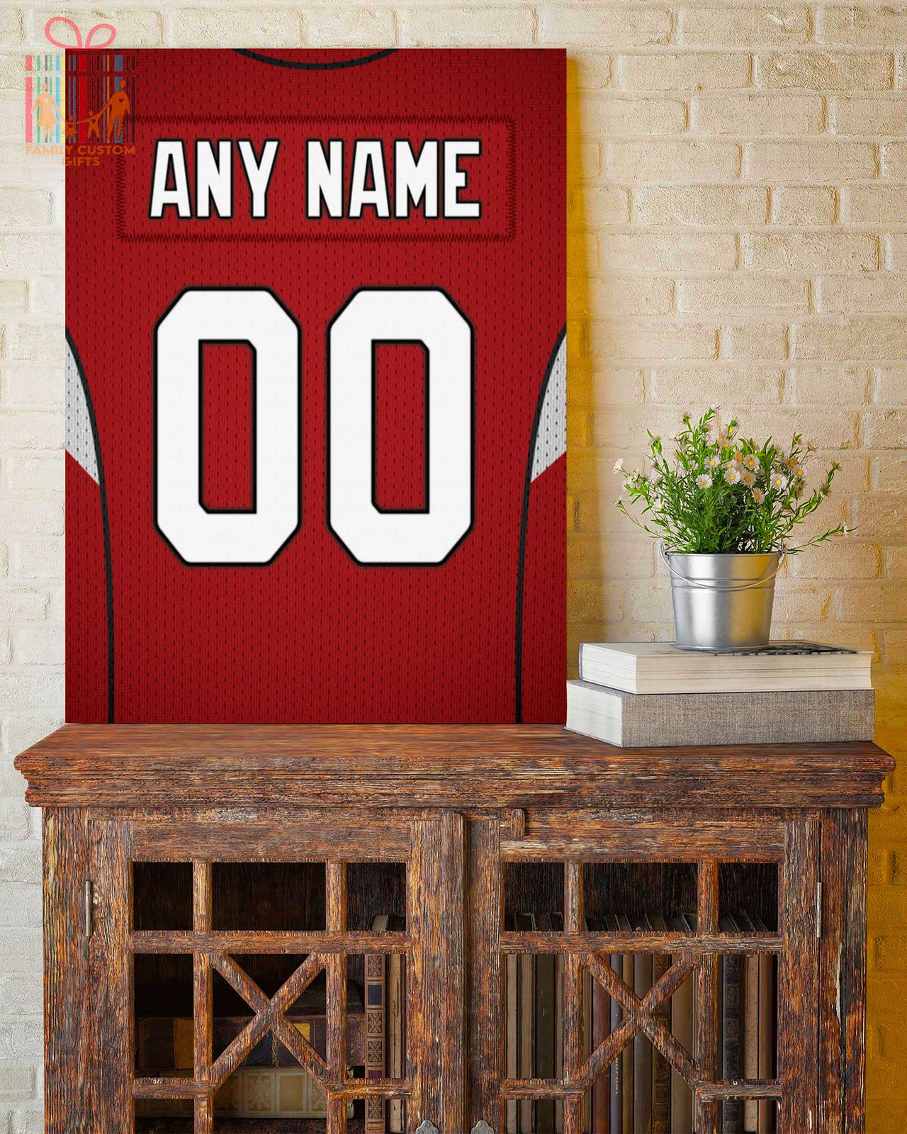 Arizona Jersey Custom Canvas Print Wall Art for Boy Girl Men Women Football Personalized Canvas Art