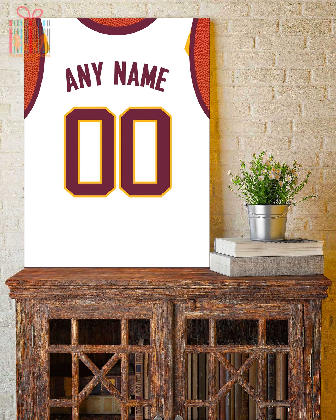 Cleveland Jersey Custom Canvas Print Wall Art for Boy Girl Men Women Basketball Personalized Canvas Art