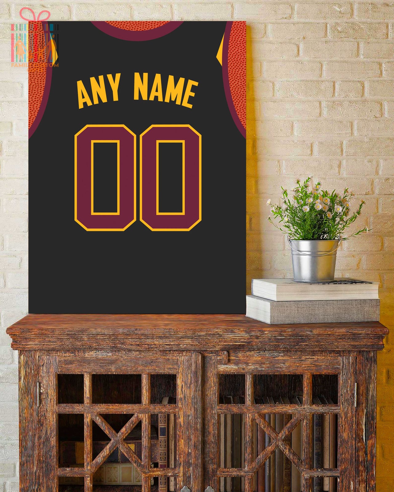 Cleveland Jersey Custom Canvas Print Wall Art for Boy Girl Men Women Basketball Personalized Canvas Art