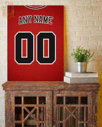 Thumbnail for Cleveland Jersey Custom Canvas Print Wall Art for Boy Girl Men Women Basketball Personalized Canvas Art