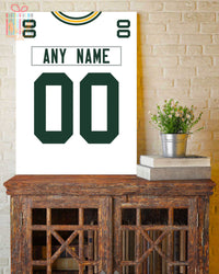 Thumbnail for Green Bay Jersey Custom Canvas Print Wall Art for Boy Girl Men Women Football Personalized Canvas Art