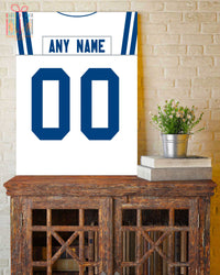 Thumbnail for Indianapolis Jersey Custom Canvas Print Wall Art for Boy Girl Men Women Football Personalized Canvas Art