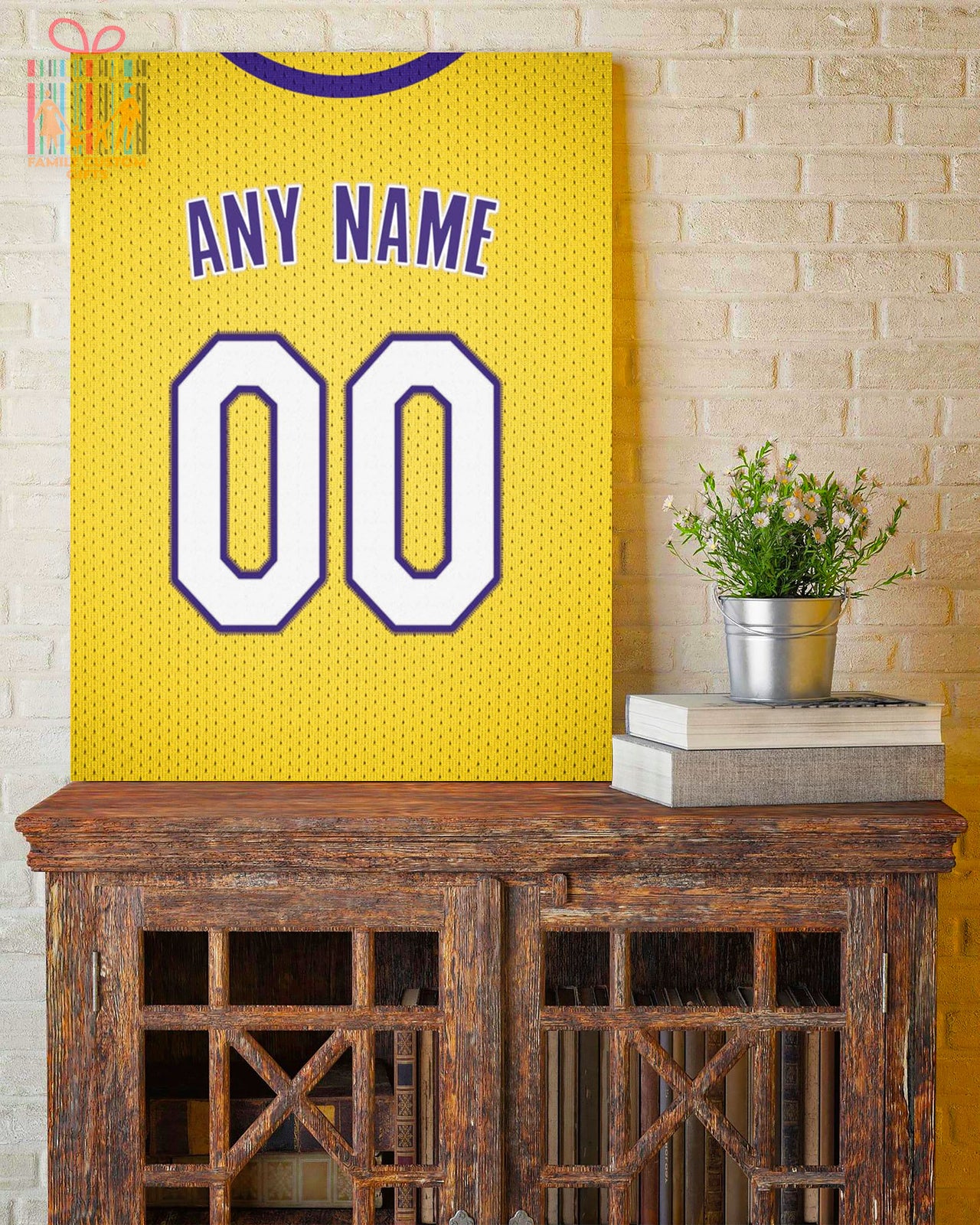 Los Angeles Jersey Custom Canvas Print Wall Art for Boy Girl Men Women Basketball Personalized Canvas Art