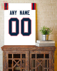 Thumbnail for New England Jersey Custom Canvas Print Wall Art for Boy Girl Men Women Football Personalized Canvas Art