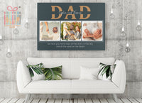 Thumbnail for Custom Canvas Print Wall Art  Daddy Daughter Stepped Up Dad Canvas Art - Personalized Father Day Photo Gift Canvas