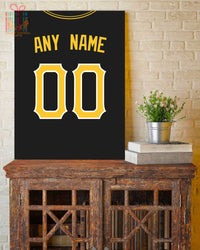 Thumbnail for Pittsburgh Jersey Custom Canvas Print Wall Art for Boy Girl Men Women Baseball Personalized Canvas Art